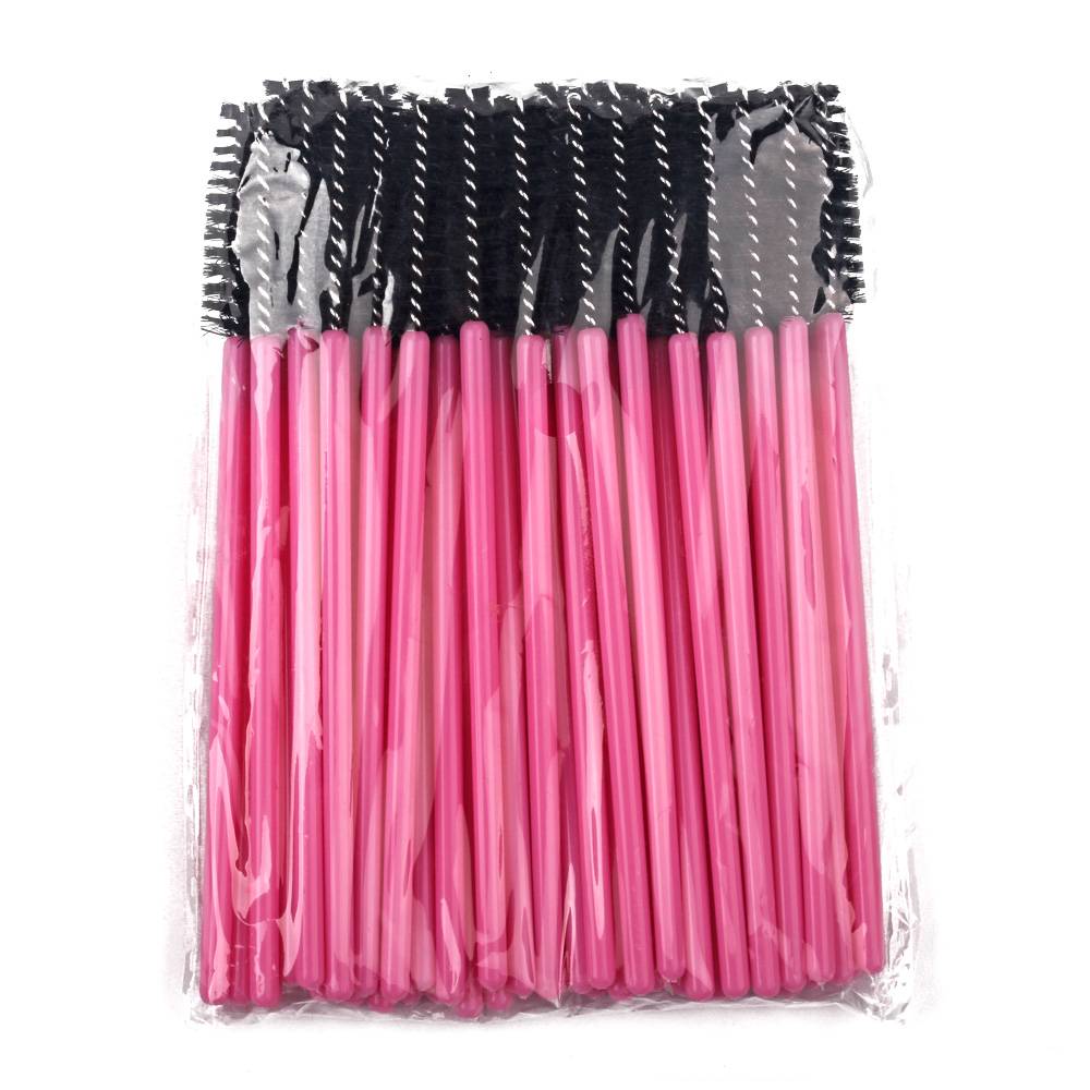 Wholesale Disposable Glitter Mascara Wand Eyelash Extension Brushes High Quality Eyebrow Brush